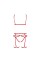 Комплект білизни Passion Exclusive MAGALI SET OpenBra S/M, red, стрепи, ліф, трусики і пояс