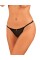 Прозорі стрінги з доступом Obsessive Celia Noir crotchless thong XL/2XL