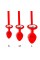 Чоловічі труси XS-2XL із силіконовою анальною пробкою Art of Sex - Joni plug panties size S Red