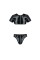 Комплект чоловічої білизни під латекс Passion 057 SET PETER XXL/XXXL Black, кроп-топ, стринги