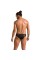 Чоловічі сліпи на блискавці Passion 042 SLIP TIMMY S/M Black, екошкіра, сітка