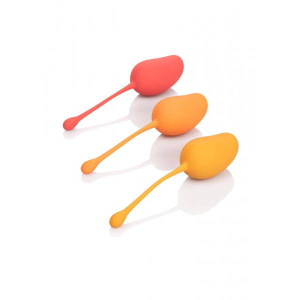 Набор вагинальных шариков - Calexotics Kegel Training Set Mango