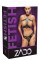 2001055 Leather Harness Set - Black {} 2XL