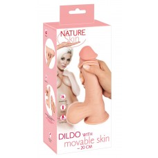 Фалоімітатор - Nature Skin Dildo With Movable Skin, 20 см