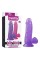 Фалоімітатор з мошонкою - Jelly Studs Crystal Dildo Small 6" Purple