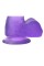 Фалоімітатор з мошонкою - Jelly Studs Crystal Dildo Small 6" Purple
