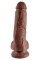 King Cock 8" Cock w Balls Brow