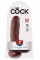 King Cock 8" Cock w Balls Brow