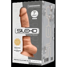 Фалоімітатор з мошонкою - SilexD Realistic Dildo With Suction Cup 7 "
