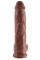 King Cock 10 inch Balls Brown