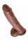 King Cock 10 inch Balls Brown