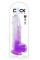 KingCockClear 9 w balls Purple