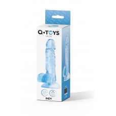 Фалоімітатор - A-Toys by TOYFA Indy, TPE, blue, 15.8 cm
