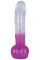 Фалоімітатор з мошонкою - Ready Mate Clear/Lila