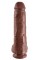 KC 11" Cock with Balls Brown