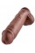 KC 11" Cock with Balls Brown