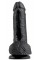 King Cock 7" Cock w Balls Dark