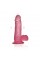 Фалоімітатор з мошонкою - Jelly Studs Crystal Dildo Small 6" Pink