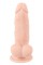 Фалоімітатор з мошонкою - Nature Skin Small Bendable Dildo
