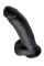 KC 9" Cock with Balls Dark