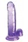 KingCockClear 7 w balls purple