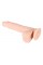 Фалоімітатор з мошонкою - Nature Skin Medium Bendable Dildo