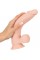 Фалоімітатор з мошонкою - Nature Skin Medium Bendable Dildo