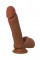 Фалоімітатор - RealStick Elite Mulatto, Realistic dildo with sucction cup, mulat, 21 cm
