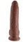 KC 9" Cock with Balls Brown