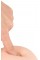 Фалоімітатор з мошонкою - Nature Skin Large Bendable Dildo