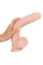 Фалоімітатор з мошонкою - Nature Skin Large Bendable Dildo