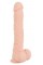 Фалоімітатор з мошонкою - Nature Skin Large Bendable Dildo