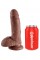 King Cock 7" Cock w Balls Brow