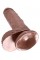 King Cock 7" Cock w Balls Brow