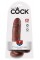 King Cock 7" Cock w Balls Brow