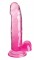 KingCockClear 7 w balls pink